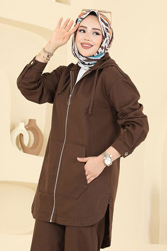 moda selvim Combined 4091ORG1169 Brown - Thumbnail