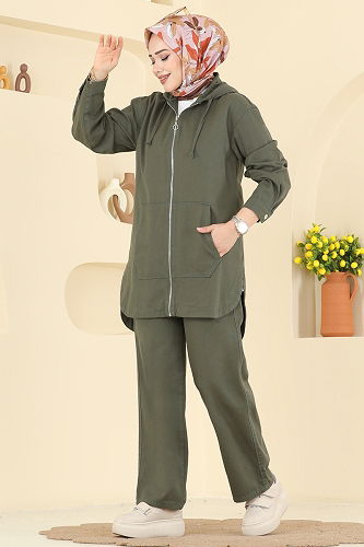 moda selvim Combined 4091ORG1169 Khaki - Thumbnail