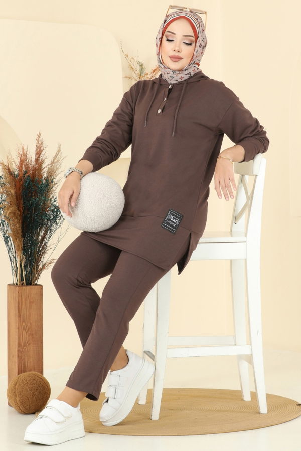 Modaselvim الاطقم طقم بني 4092TEG847