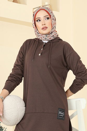 moda selvim طقم بني 4092TEG847 - Thumbnail