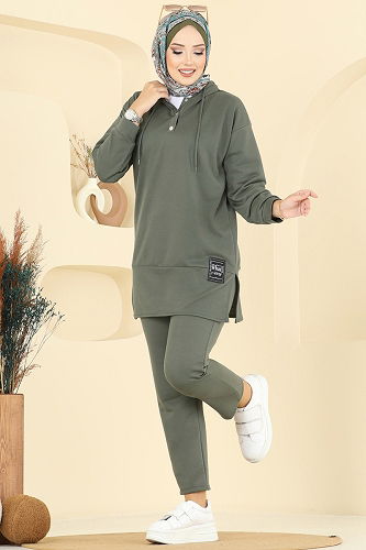 moda selvim Combined 4092TEG847 Khaki - Thumbnail