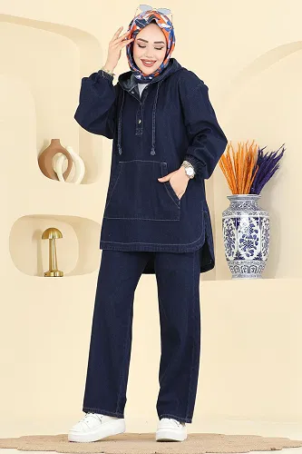 moda selvim Combined 4096ORG1169 Dark Denim - Thumbnail