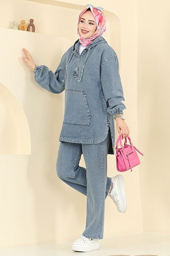 moda selvim Combined 4096ORG1169 Light Denim - Thumbnail