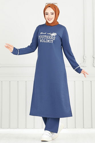 moda selvim Combined 4098PM271 Indigo - Thumbnail