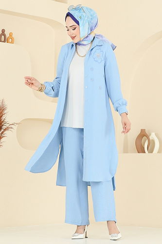 moda selvim Combined 409DVL817 Baby Blue - Thumbnail