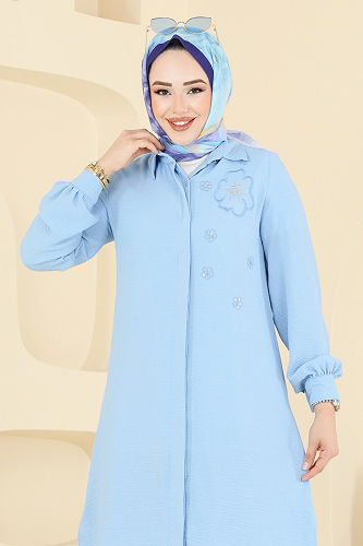 moda selvim طقم أزرق فاتح 409DVL817 - Thumbnail