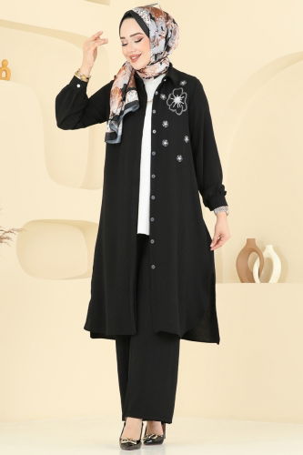 moda selvim Combined 409DVL817 Black - Thumbnail