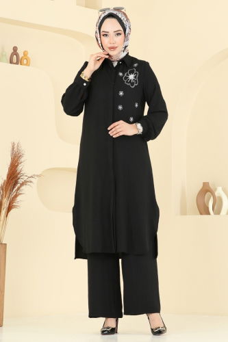 moda selvim Combined 409DVL817 Black - Thumbnail
