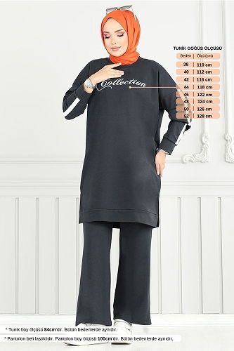 moda selvim Combined 4107PM1063-M Anthracite - Thumbnail