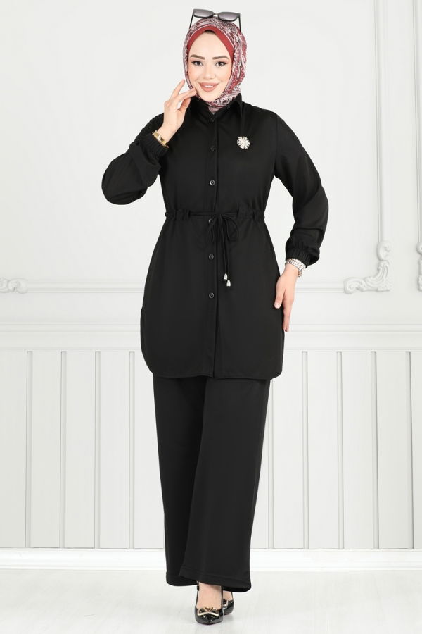Modaselvim الاطقم طقم أسود 410DVL817