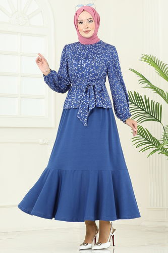 moda selvim Combined 4114PM271 Indigo - Thumbnail