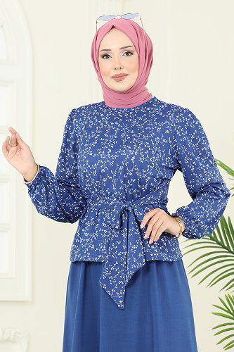 moda selvim Combined 4114PM271 Indigo - Thumbnail