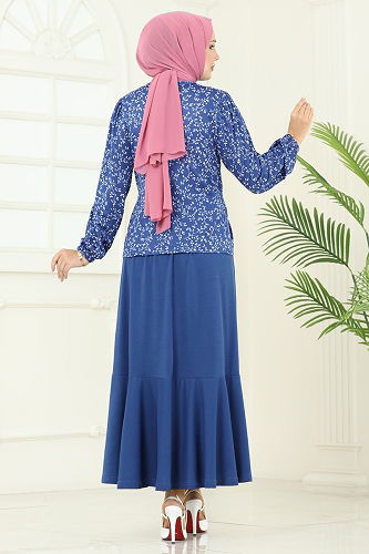 moda selvim Combined 4114PM271 Indigo - Thumbnail