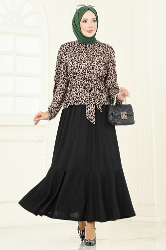 moda selvim Combined 4114PM271 Pattern2 Leopard&Vision - Thumbnail