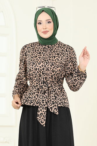 moda selvim Combined 4114PM271 Pattern2 Leopard&Vision - Thumbnail