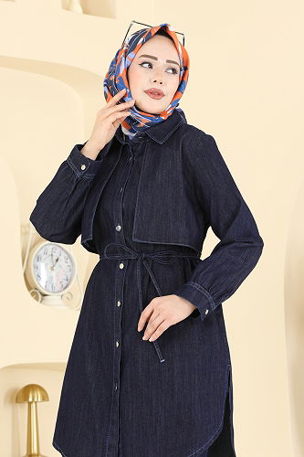 moda selvim Combined 4115FVN1181 Dark Denim - Thumbnail