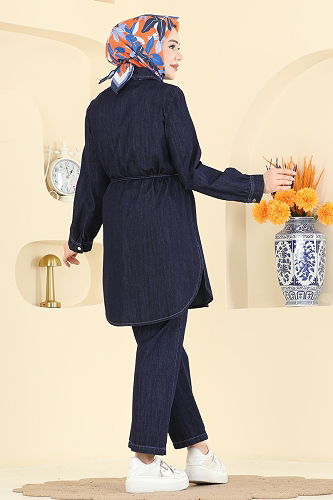 moda selvim Combined 4115FVN1181 Dark Denim - Thumbnail