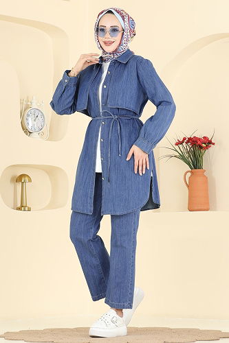 moda selvim طقم جينز 4115FVN1181 - Thumbnail