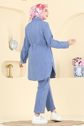 moda selvim Combined 4115FVN1181 Light Denim - Thumbnail