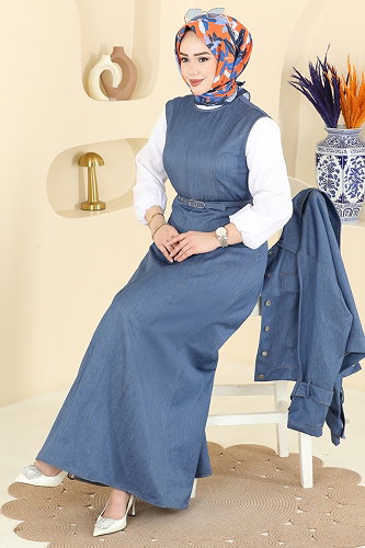 moda selvim Combined 4118FVN1181 Light Denim - Thumbnail