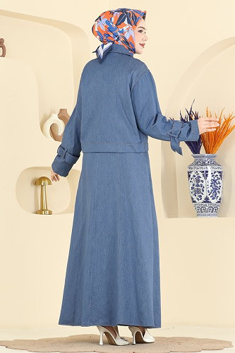 moda selvim Combined 4118FVN1181 Light Denim - Thumbnail