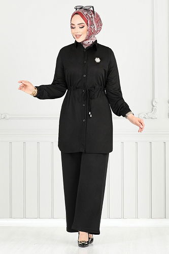 moda selvim Combined 411DVL897-M Black - Thumbnail