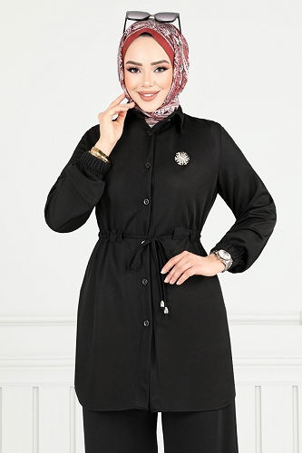 moda selvim Combined 411DVL897-M Black - Thumbnail