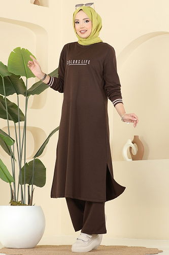 moda selvim Combined 4122PM271 Brown - Thumbnail