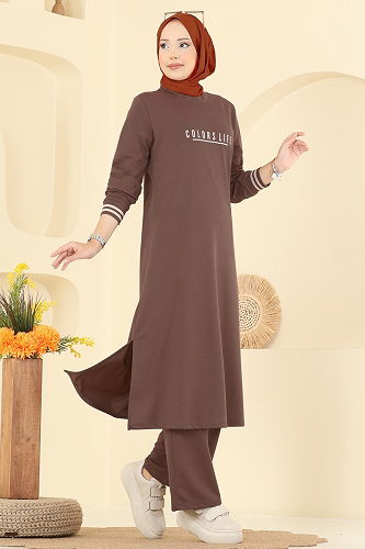 moda selvim Combined 4122PM271 Brown - Thumbnail