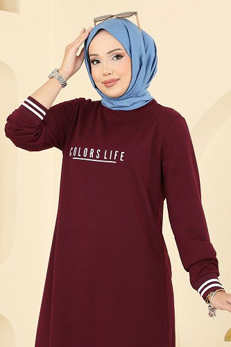 moda selvim Combined 4122PM271 Burgundy - Thumbnail