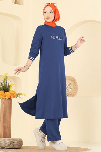 moda selvim طقم ازرق 4122PM271 - Thumbnail