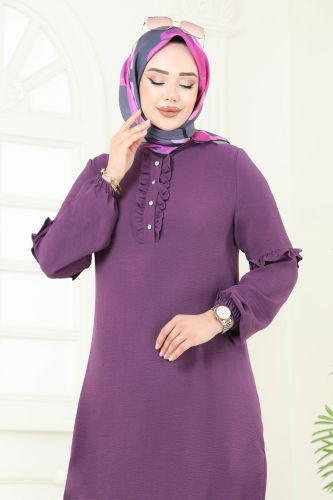 moda selvim Combined 412DVL817 Dark Lilac - Thumbnail