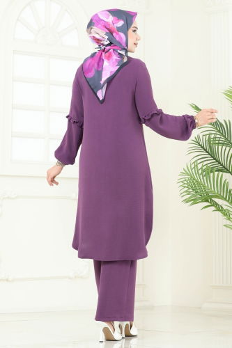 moda selvim Combined 412DVL817 Dark Lilac - Thumbnail