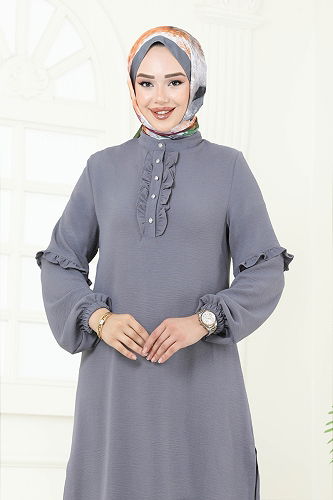 moda selvim Combined 412DVL817 Gray - Thumbnail