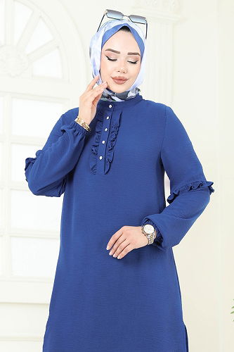 moda selvim Combined 412DVL817 Indigo - Thumbnail