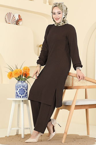 moda selvim Combined 4136PM271 Brown - Thumbnail