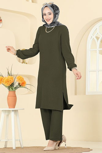 moda selvim Combined 4136PM271 Khaki - Thumbnail