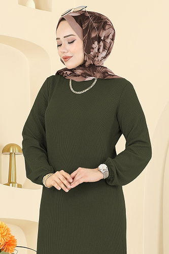 moda selvim طقم أخضر عفني فاتح 4136PM271 - Thumbnail