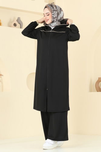 moda selvim Combined 415DVL817 Black - Thumbnail