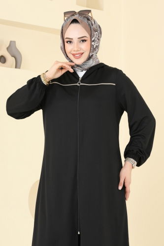 moda selvim طقم أسود 415DVL817 - Thumbnail