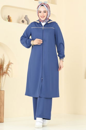 moda selvim طقم ازرق 415DVL817 - Thumbnail