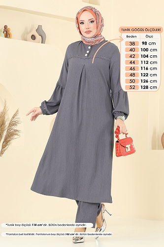 moda selvim Combined 417DVL817 Anthracite - Thumbnail