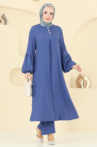 moda selvim Combined 417DVL817 Indigo - Thumbnail