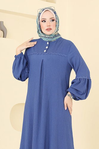 moda selvim طقم ازرق 417DVL817 - Thumbnail