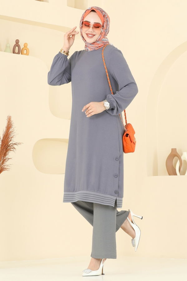 Modaselvim NET 20%+20% DISCOUNT IN THE CARD Combined 418DVL817 Anthracite & Gray