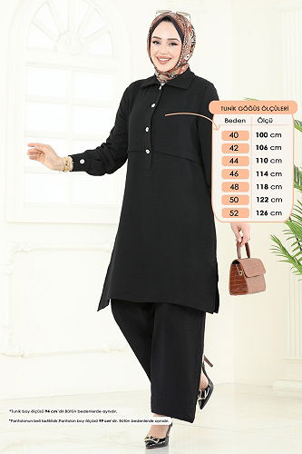 moda selvim Combined 419DVL817 Black - Thumbnail