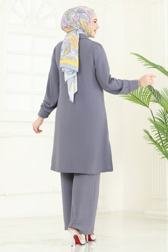moda selvim Combined 419DVL817 Gray - Thumbnail