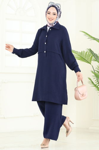 D.V.L. - Combined 419DVL817 Navy Blue