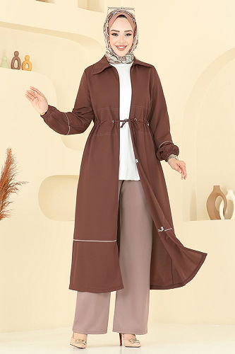 moda selvim طقم بني 421DVL817 - Thumbnail