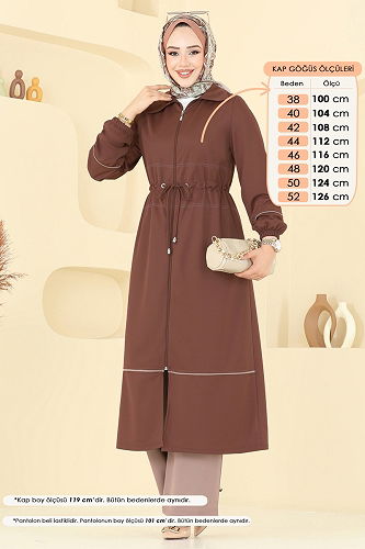 moda selvim طقم بني 421DVL817 - Thumbnail